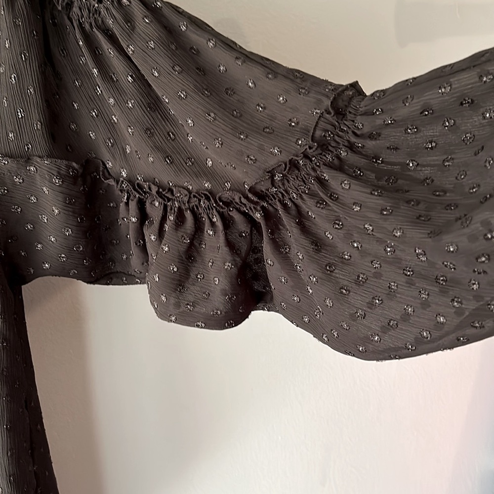 DKNY Iridescent Dots Top   Size L EUC - Picture 4 of 6